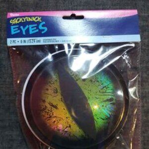 Eyes Cat 3D Sticky Back Peel Stick Halloween Fun Spooky Decor